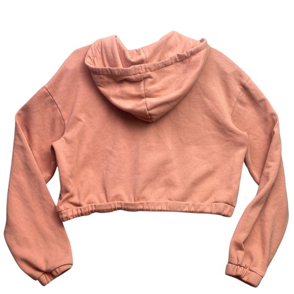 Vans Hoodie Womns Extra Small Oversized Cropped Hooded Pull Over Skate Grunge - Picture 3 of 9